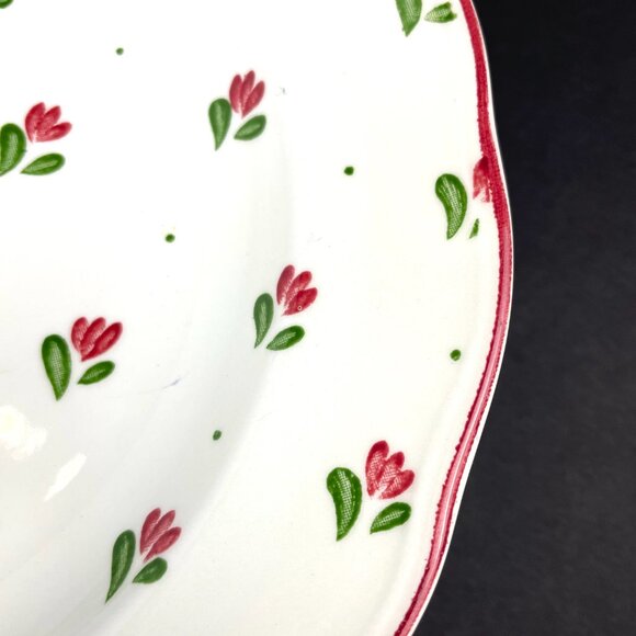 Set Johnson Brothers 8 Dinner Plate 93/4 Floral Sprigs Ironstone Made in England - Picture 3 of 7